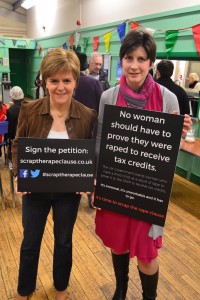 Alison Thewliss MP and Nicola Sturgeon MSP call on the UK Government to scrap the rape clause