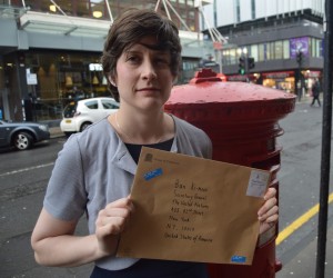 Alison Thewliss MP with a letter to Ban Ki-Moon, Secretary General of the United Nations