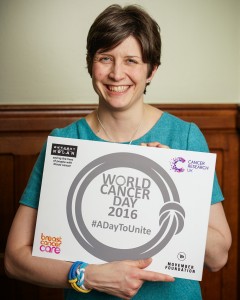 Alison Thewliss MP supporting World Cancer Day