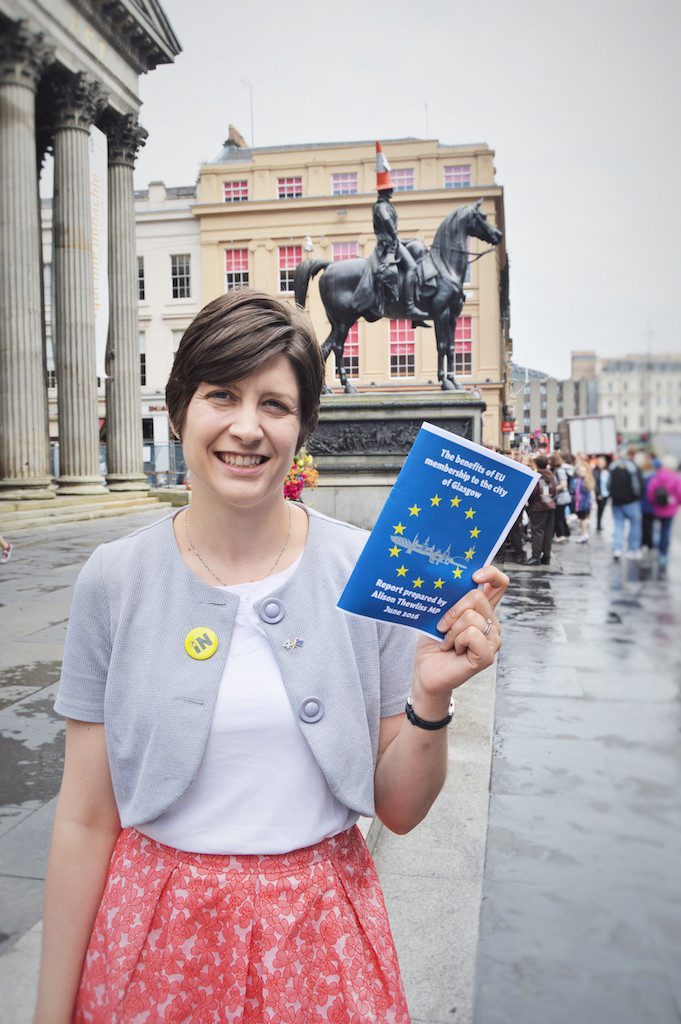 Alison Thewliss MP - launch of EU benefits to Glasgow report for web