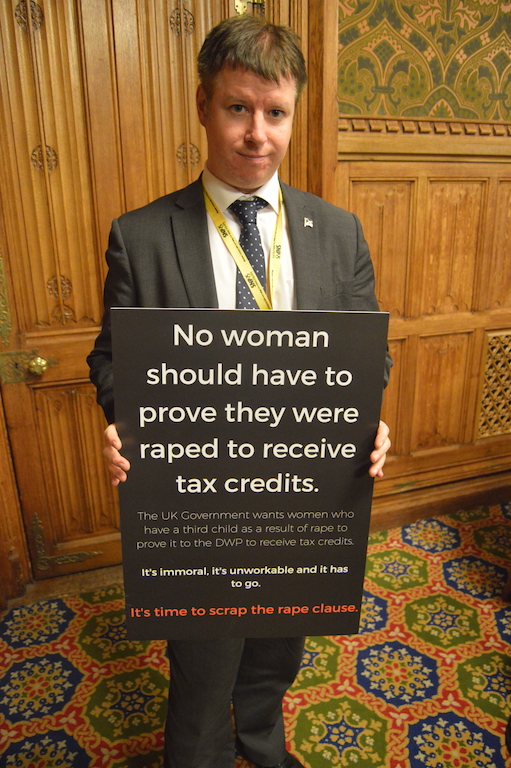 Steven Paterson MP Steven Paterson MP calls on the UK Government to scrap the rape clause